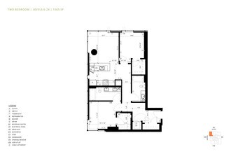 2 Bedroom C1 2202 floor plan